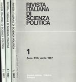 Rivista italiana di scienza politica Anno 1987 n. 1 - 2 - 3