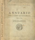 Annuario per l'anno accademico 1933-34