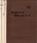 Donna e società Anno 1975 n. 33. 34. 35. 36. Rivista trimestrale di ricerca e di documentazione