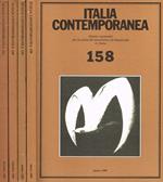 Italia contemporanea n.158 159 160 161