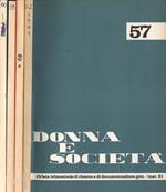 Donna e società Anno 1981 n. 57 - 58 - 59 - 60. Rivista trimestrale di ricerca e di documentazione