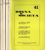Donna e società Anno 1977 n. 41. 42. 43. 44. Rivista trimestrale di ricerca e di documentazione