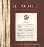 Il politico Anno 1978 n. 1 - 2 - 3 - 4. Rivista italiana di scienze politiche