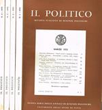 Il Politico. Rivista italiana di scienze politiche nuova serie anno XXXVII