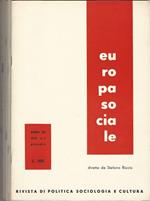 Europa Sociale Anno XII-N° 1 5 6 7-8 9 10 11 12. Rivista di politica sociologica e cultura