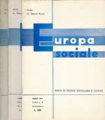 Europa Sociale Anno XIII-N° 9 10 11. Rivista di politica sociologica e cultura