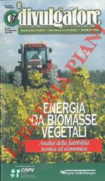 Energia da biomasse vegetali. Analisi della fattibilità tecnica ed economica