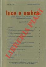 Luce ed ombre. Rivista trimestrale di parapsicologia e dei problemi connessi