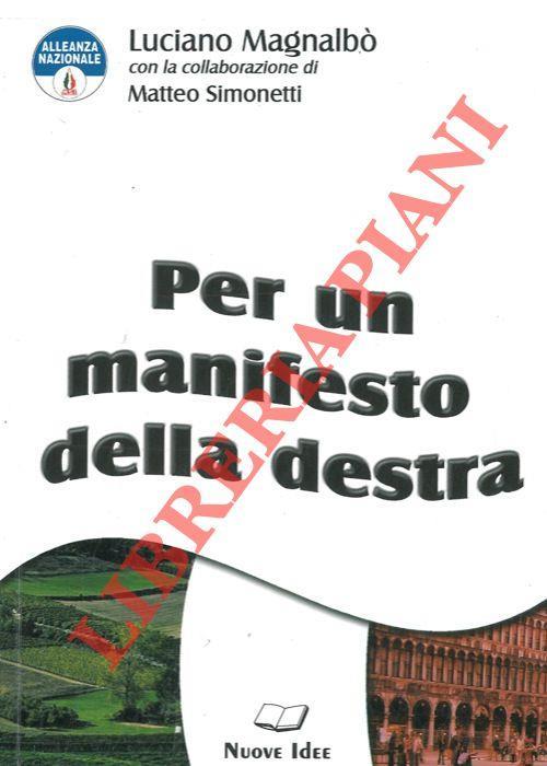 Per un manifesto della destra - Luciano Magnalbò - copertina