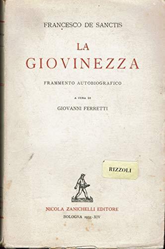 La Giovinezza, giovinezza - Francesco De Sanctis - copertina