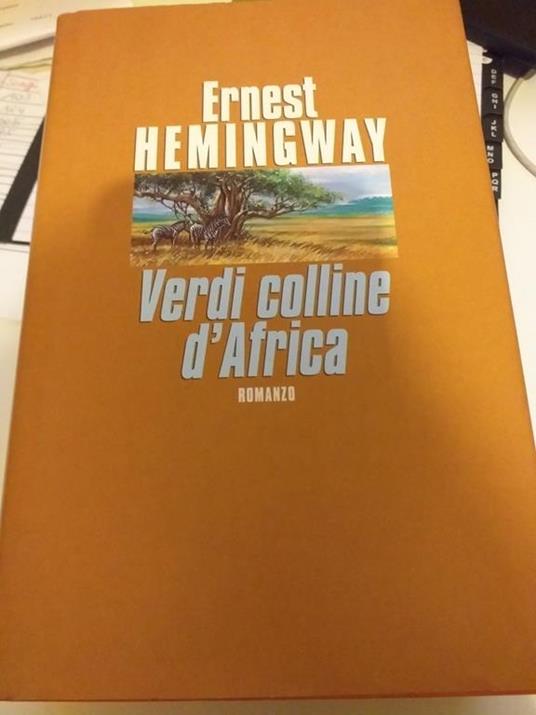 Verdi colline d'Africa - Ernest Hemingway - copertina