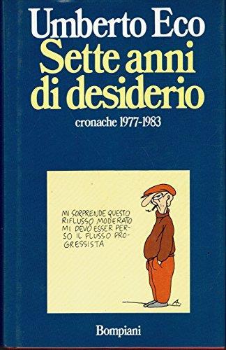 Sette anni di desiderio - Umberto Eco - copertina