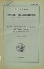 Ricerche sul microplancton di superficie del Pacifico tropicale