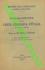 Note illustrative della Carta Geologica d'Italia. Fogli di Modena e Reggio