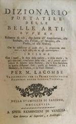 Dizionario portatile delle Belle Arti