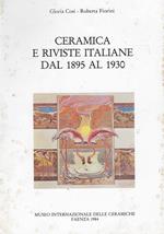 Ceramica e riviste italiane dal 1895 al 1930