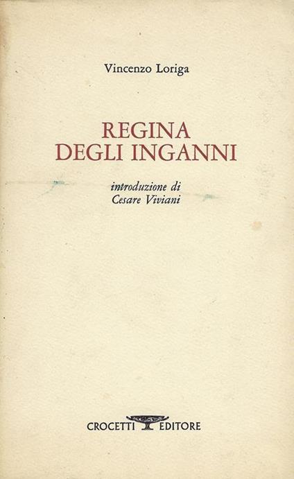 Regina degli inganni - Vincenzo Loriga - copertina