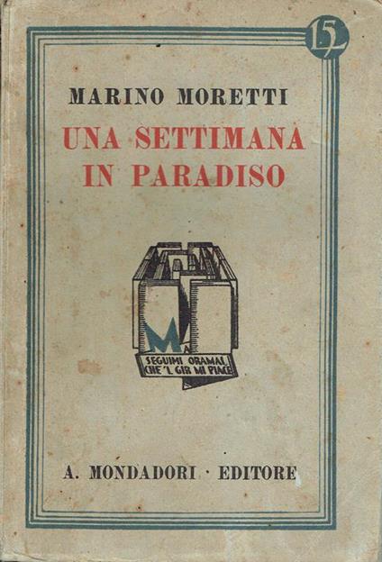 Una settimana in paradiso : novelle - Marino Moretti3 - copertina