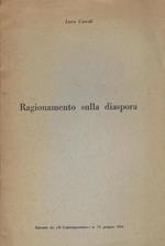 Ragionamento sulla diaspora. Estratto da Il Contemporaneo, n.73, giugno 1964