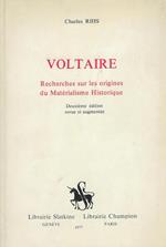 Voltaire: recherches sur les origines du matérialisme historique
