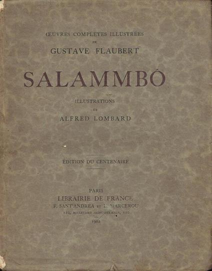 Salammbô - Gustave Flaubert - copertina