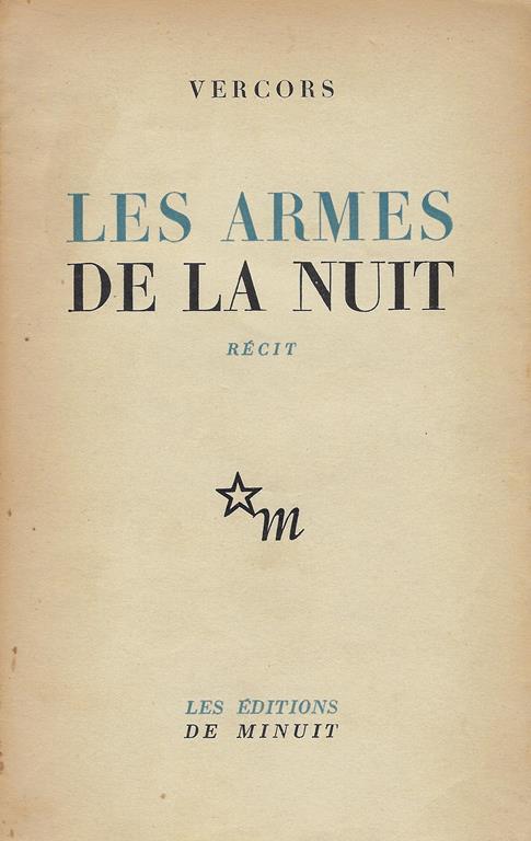 Les armes de la nuit : recit - Vercors - copertina