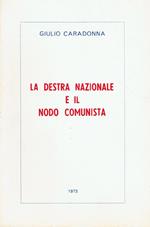 La Destra nazionale e il nodo comunista : relazione al X congresso del MSI Icongresso della Destra Nazionale