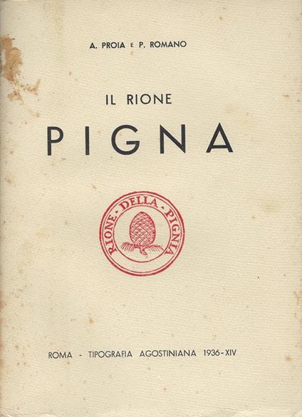 Pigna : 9. rione - Alfredo Proia - copertina