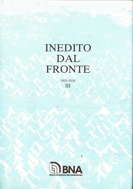 Inedito dal fronte, 1915-1918 - copertina