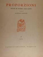 Proporzioni. Studi di storia dell'arte. IV/1963