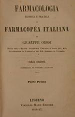 Farmacologia Teorica E Pratica O Farmacopea Italiana