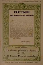 Spoleto moderna e contemporanea 3. LE ELEZIONI POLITICHE A SPOLETO NEL 1867, IL DEPUTATO PAOLO DI CAMPELLO
