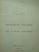 quelques eglises et le canal grande. Prix Italia, Venise september 1949