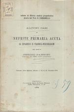 Alcuni casi di Nefrite primaria acuta dal diplococco di Fraenkel-Weichselbaum. Estratto dalla Riforma Medica n. 10, 11, 12 Gennaio 1893