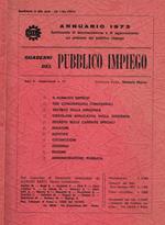 Quaderni del pubblico impiego anno II supplemento n.1-2. Annuario 1973