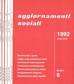 Aggiornamenti Sociali anno XLIII n.6, 7/8, 9/10, 11, 12