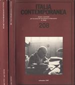 Italia contemporanea Anno 1997 n. 208, 209 - 210