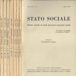 Stato sociale Anno XII n. 4 - 5 - 7 - 8 - 9 - 11 - 12. Rivista mensile di studi finanziari economici sociali