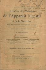 Archives des Maladies de l'Appareil Digestif et de la Nutrition. 8° Année - 1 luglio 1915 - N. 10