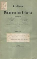 Les tumeurs malignes de la vessie chez les enfants (Sarcome chez une fille de onze mois). Archives de Médecine des Enfants N.3 Mars 1900