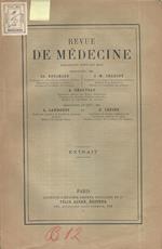 Recueil de faits sur un cas de tétanos céphalique avec paralysie faciale. Extrait de la Revue de Médecine