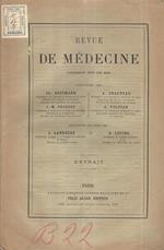 Névrites Périphériques dans le rhumatisme chronique. Extrait de la Revue de Médecine