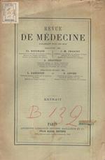 Recueil de faits. Haphalgésie transitoire chez une tabetique. Extrait de la Revue de Médecine