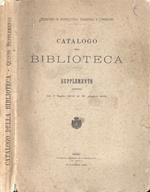 Catalogo della biblioteca - Supplemento V. dal 1 luglio 1904 al 30 giugno 1906