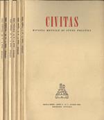 Civitas Anno V n. 7 - 8 - 9 - 10 - 11 - 12. Rivista mensile di studi politici