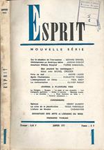 Esprit. Nouvelle Série - N. 1, Janvier 1971