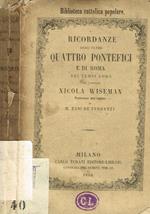 Ricordanze degli ultimi quattro pontefici e di Roma nei tempi loro