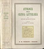 Antologia della critica letteraria Vol. III. Dall' Arcadia agli inizi del Novecento