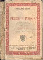 Prose e poesie. scelte e commentate ad uso del Ginnasio Inferiore da Angelo Maggi - Seconda edizione riveduta