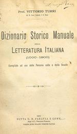 Dizionario storico manuale della letteratura italiana 1000-1900